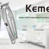 Kemei KM-1949 Professional Rechargeable Hair Clipper for Men (Silver)