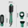 Vgr V-493 Professional 4In1 Hot Air Styler With Ceramic Coating & Overheating Protection Technology (High Power Of 1000 Watts, Green)