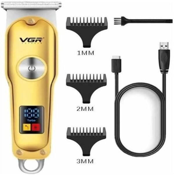 VGR V-290 Hair trimmer with Led display |USB charging |For Men | Dry