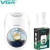 Vgr V-706 Cordless Professional Women Epilator With 18 Tweezers For Face, Legs, Underarms & Bikini Area With 70 Minutes Runtime 700Mah Li-Ion Battery Fast Charge (White, Green)1 Year Warranty