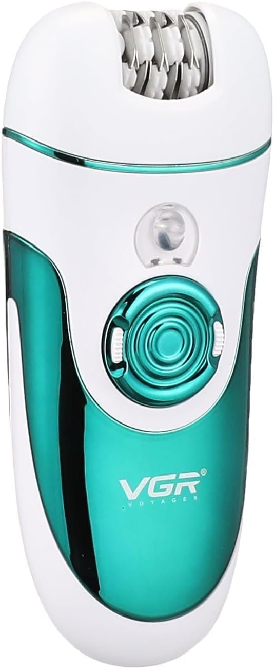 VGR V-700 Cordless Professional 4-in-1 Women Epilator & Shaver for Face, Legs, Underarms & Bikini area with Callus Remover for Wet & Dry use 50 minutes Runtime 2X500 mAH Li-ion Battery Fast Charge
