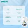 Vgr V-706 Cordless Professional Women Epilator With 18 Tweezers For Face, Legs, Underarms & Bikini Area With 70 Minutes Runtime 700Mah Li-Ion Battery Fast Charge (White, Green)1 Year Warranty