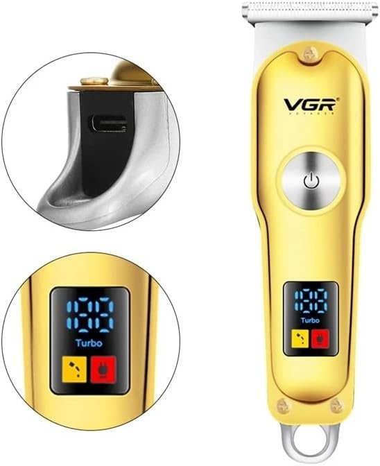 VGR V-290 Hair trimmer with Led display |USB charging |For Men | Dry