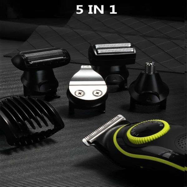 KEMEI KM-696 5 in 1 electric HAIR SHAVER full care grooming kit. Professional Body Ear Nose Hair, Men’s Beard Grooming Kit Mustache Trimmer, Cordless Electric Hair Clippers Haircut