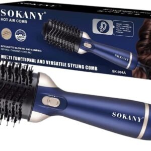 Sokany | Hair dryer Hot Air Comb | Multi Functional and Versatile Styling Comb | SK-904A | 1200W | Blue