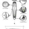 Kemei KM-1949 Professional Rechargeable Hair Clipper for Men (Silver)