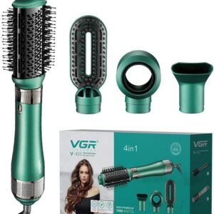 Vgr V-493 Professional 4In1 Hot Air Styler With Ceramic Coating & Overheating Protection Technology (High Power Of 1000 Watts, Green)