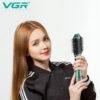 Vgr V-493 Professional 4In1 Hot Air Styler With Ceramic Coating & Overheating Protection Technology (High Power Of 1000 Watts, Green)