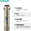 Vgr V-109 Waterproof Ipx6 6 In 1 Professional Set Hair Beard Trimmer Clipper Shaver Nose Trimmer Mesin Gunting Rambut