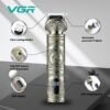 VGR V-962 Professional Pro Self Haircut Hair Clipper Beard trimmer Digital Display Blades USB Charging cable 4 Guide Combs for men 0mm Bald Head Clipper Runtime 200 mins 1200 mAh Li-ion Battery