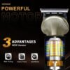 VGR V-106 Professional 6in1 Grooming Kit with LED Display Trimmer 180 min Runtime 16 Length Settings (Gold)