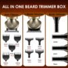 VGR V-106 Professional 6in1 Grooming Kit with LED Display Trimmer 180 min Runtime 16 Length Settings (Gold)