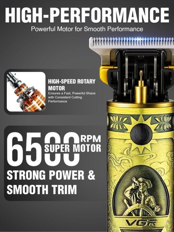 VGR V-228 Professional Hair Clipper with LED display Runtime: 180 min Trimmer for Men
