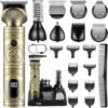 VGR V-106 Professional 6in1 Grooming Kit with LED Display Trimmer 180 min Runtime 16 Length Settings (Gold)