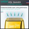 Figur 332 Professional USB Rechargeable Cordless Shaver Wet and Dry Shaver (Gold)