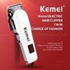 Kemei Km-809A Pet Clipper Dog Cat Grooming Kit - Professional Rechargeable Cordless Dog Clippers for Thick Coats, Small, Large Dogs, Quite Pet Grooming Shaver with Scissor