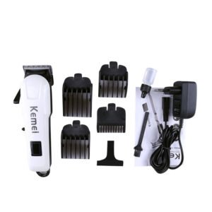 Kemei Km-809A Pet Clipper Dog Cat Grooming Kit - Professional Rechargeable Cordless Dog Clippers for Thick Coats, Small, Large Dogs, Quite Pet Grooming Shaver with Scissor
