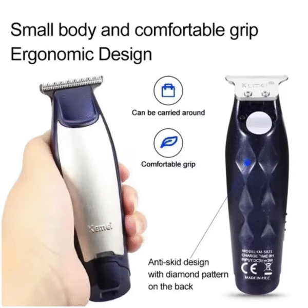 Kemei KM-5021 Professional Hair Trimmer for Men – High-Quality Rechargeable Electric Hair Clipper, Cordless Shaver